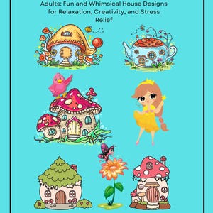 Cartoon Houses Coloring Book for Kids