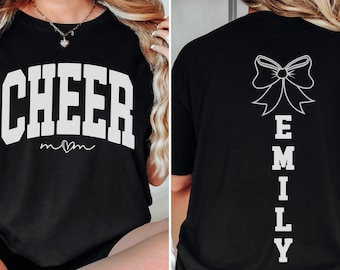 Custom Cheer Mom Tshirt, Mothers Day Gift, Personalized Cheer Mama Shirt