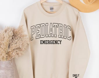 Emergency Department Nurse Sweatshirt: ER Pediatric Pullover