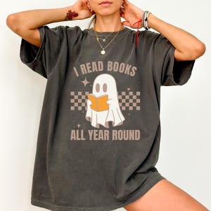 I Read Books Shirt,Halloween Ghost Reading Shirt,Comfort Colors Ghost Reading,Retro Ghosts Reading Books,Cute Ghost Reading Shirt,Book Shirt