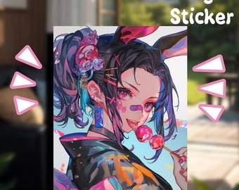 Pretty Anime Girl Sticker