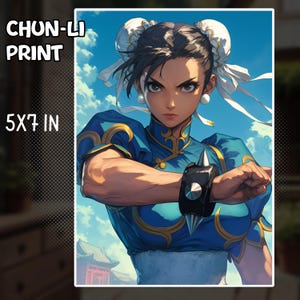 Chun-Li Street Fighter 5x7 Art Print
