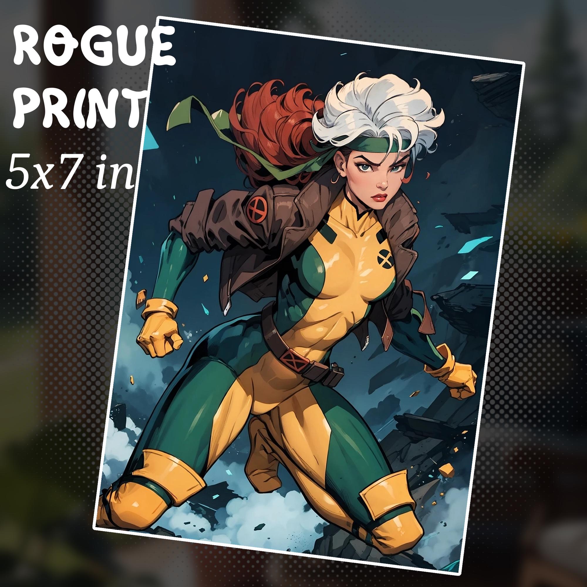 Rogue X-men Marvel 5 X 7 Art Print - Etsy