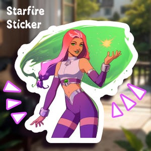 Starfire DC cute anime sticker