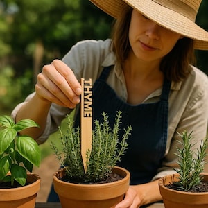 Eco Friendly Vegetable Herb Plant Stakes Garden Markers Spring gifts Home Aesthetic Vegetable Markers Herb Markers Plant Tags