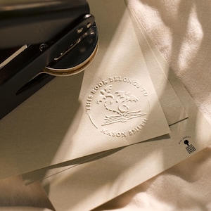 Book Embosser Personalized | Custom Book Embosser | Ex Libris | From the library of | Book Lover Gifts | Gift for Her