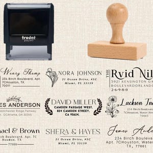 Absenderstempel | Benutzerdefinierte Stempel | Selbstfärberstempel | Motivstempel | Personalisierter Adressstempel | Einweihungsparty Geschenke