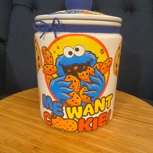 Koekjesmonster knipverpakking koekjestrommel - 62 oz glas