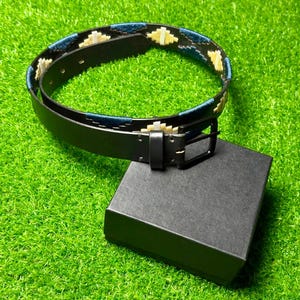 Argentine Polo Belt | Unisex Leather Belt | Hand-Woven Design | Multiple colors by Fiction Edge