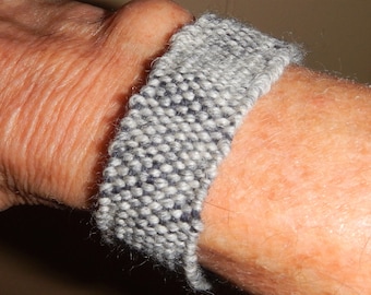 Hand Woven Wool, Nylon Bracelet Size 6.5" - 7" - Handmade