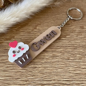 Porte clé muffin personnalisé