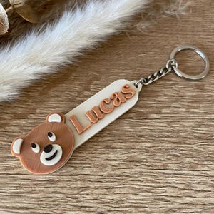 Porte clé ourson personnalisé
