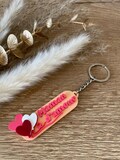 Mom of love keychain product logo