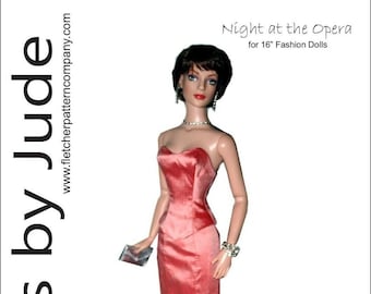 PDF Opera Doll Clothes Naaipatroon voor 16" Tyler-poppen van Tonner
