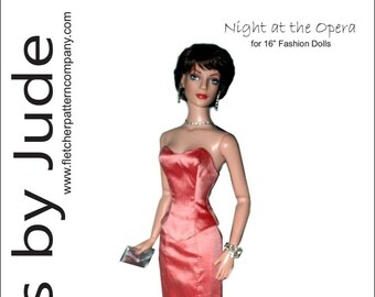 Opera Doll Clothes Naaipatroon voor 16" Tyler-poppen van Tonner