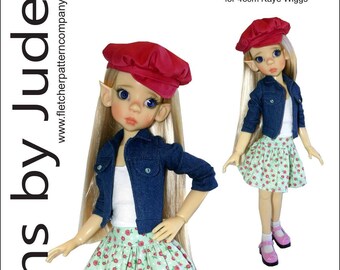 PDF Fashion Forward Doll Clothes Sewing Pattern for 46cm Kaye Wiggs MSD BJD Dolls
