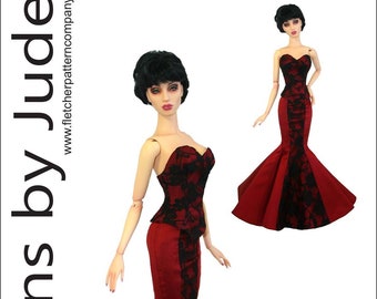 PDF Opern Puppen Kleidung Schnittmuster für 16" Sybarite Puppen von Superdoll