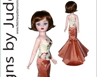 PDF Opera Doll Clothes Sewing Pattern for 21" Cissy Dolls Madame Alexander