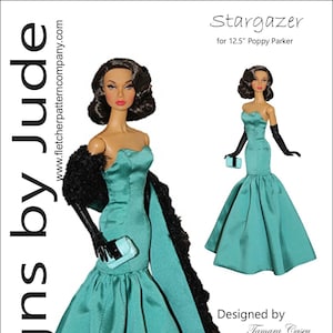 PDF Doll Clothes Sewing Pattern 12.5&quot; Poppy Parker dolls Integrity, Stargazer