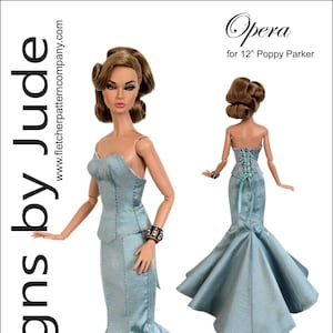 PDF Opera Doll Clothes Sewing Pattern for 12&quot; Poppy Parker Dolls Integrity