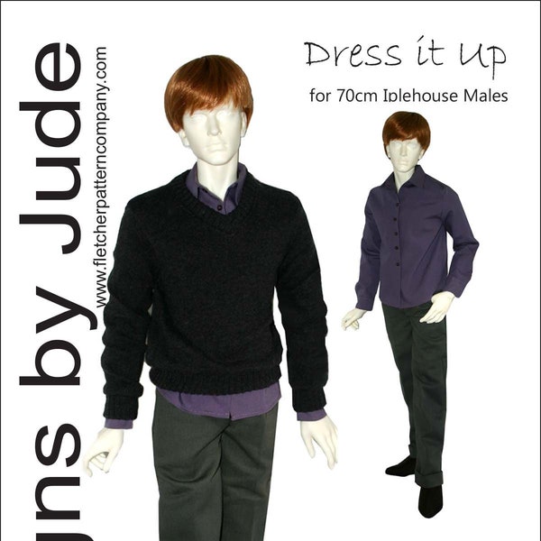 PDF Dress it Up Clothing Pattern for70.5cm Male Iplehouse EID Dolls