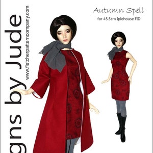 PDF Doll Clothes Sewing Pattern for 45.5cm Iplehouse FID Dolls, Autumn Spell
