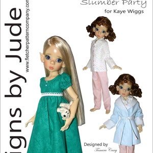 Slumber Party Clothing Pattern for 46cm BJD MSD Kaye Wiggs Dolls