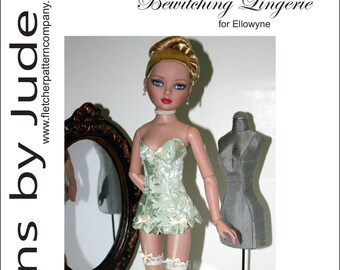 PDF Bewitching Lingerie Pattern for 16" Ellowne Wilde Dolls Tonner