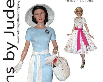 PDF Going Shopping Doll Clothes Sewing Pattern for 16.5&quot; RTB101 Grace, Claire, Sydney Tonner