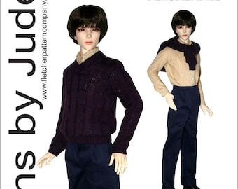 Dress it Up Doll Clothes Sewing Pattern for 63cm Male Iplehouse YID Dolls
