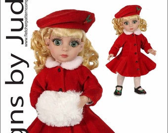 Doll Clothes Sewing Pattern for 10" Patsy Dolls Tonner, The Christmas Spark