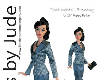 PDF Continental Evening Pattern for 16" Poppy Parker Dolls Integrity