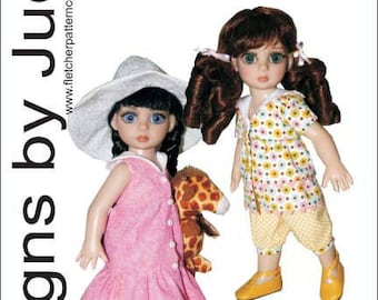 PDF Sun & Frolic Doll Clothes Sewing Pattern for 10" Patsy and Ann Estelle Tonner