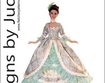 PDF Patron de couture de vêtements de poupée robe opulente pour poupées Cami & Antoinette Tonner
