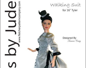 PDF Walking Suit Doll Clothes Sewing Pattern for 16" Tyler Wentworth Tonner
