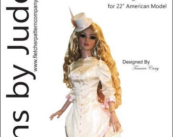 PDF Doll Clothes Sewing Pattern for 22" American Model Tonner, Walking Suit