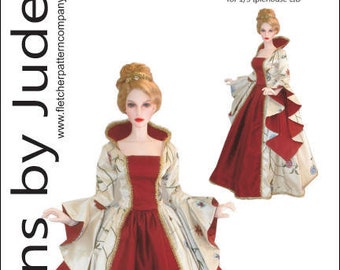 Enchanted Court Gown Pattern for 1/3 Iplehouse EID BJD Dolls