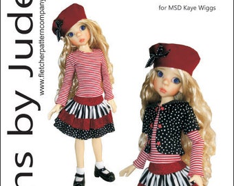 Clever Girl Pattern for 46cm MSD Kaye Wiggs Dolls