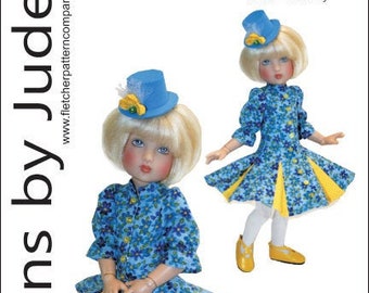 PDF Flirty Dress Doll Clothes Sewing Pattern for 12" Bethany Kish Dolls