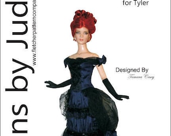 Victorian Stroll Doll Clothes Sewing Pattern for 16/" Tyler Dolls Tonner