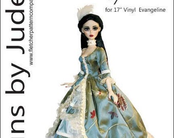 Opulent Doll Clothes Sewing Pattern for 18.25/" Evangeline Ghastly Tonner