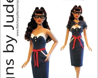PDF Rockabilly Pattern for 16" Chic Body Miette & Adult Marley Dolls Tonner