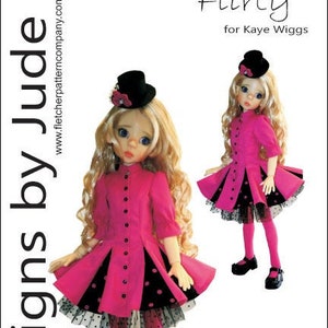 PDF Flirty Pattern for 46cm MSD Kaye Wiggs Dolls image 1