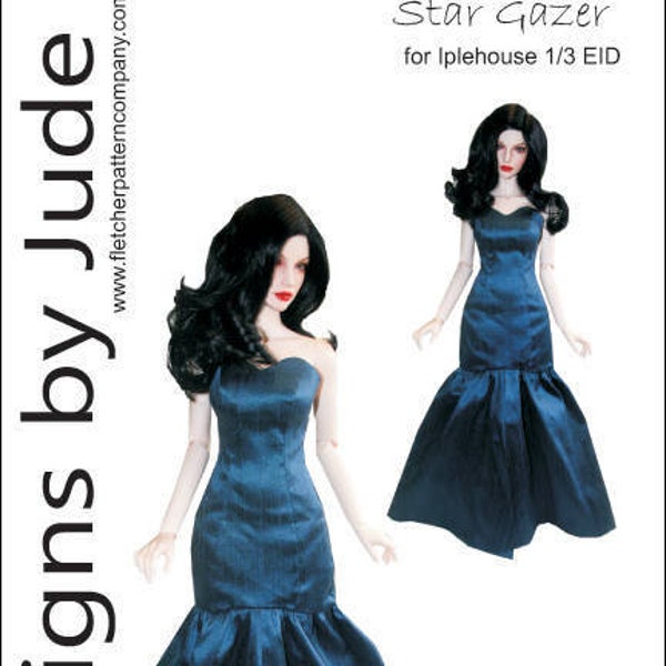 PDF Star Gazer Dress Pattern for 1/3 Iplehouse EID BJD Dolls