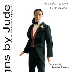 PDF Classic Tuxedo Doll Clothes Sewing Pattern for 17.5&quot; Matt O&#39;Neill Dolls Tonner