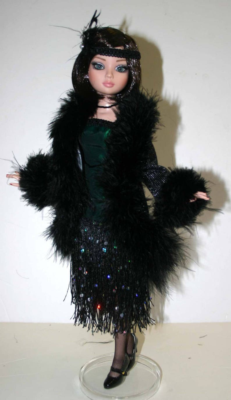 PDF Roaring Twenties Flapper Doll Clothes Sewing Pattern for 16 Ellowyne Dolls Tonner image 5