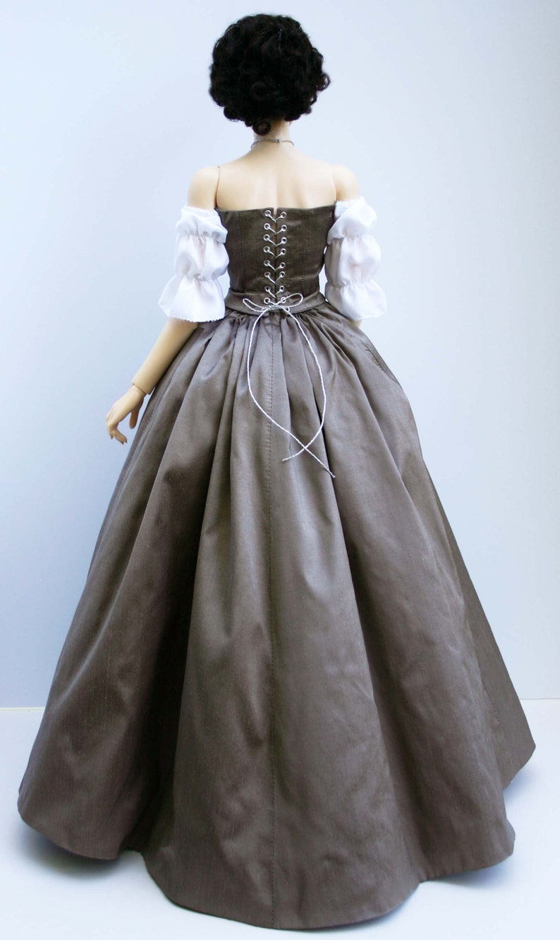 PDF Outlander Wedding Dress Doll Clothes Sewing Pattern for 65cm Iplehouse 1/3 EID Dolls image 6