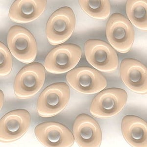 1/8 inch Tan, Green and Blue Oval Shaped Aluminum Eyelets