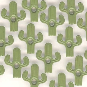 1/8 inch Green Cactus Shaped Eyelets for cards, tags, scrapbooking and embellishments