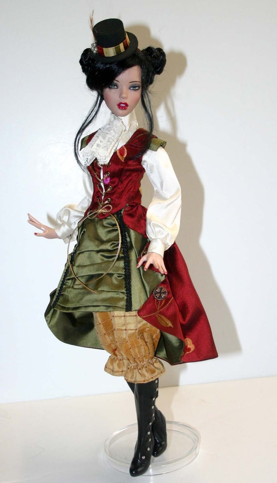 PDF 時計仕掛けのようなスチームパンク人形の服の縫製パターン
